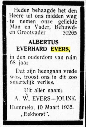 Albartus Everhard EVERS
